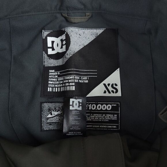 DC EkoTek 10000 Waterproof Wind Resistant Tabor Flared Snow Pants Taupe Gorpcore - Picture 2 of 15